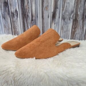 Mjus Musshoe Tan Suede Mules Size 9 NEW